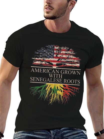 Camiseta Raíces Americanas y Senegalesas