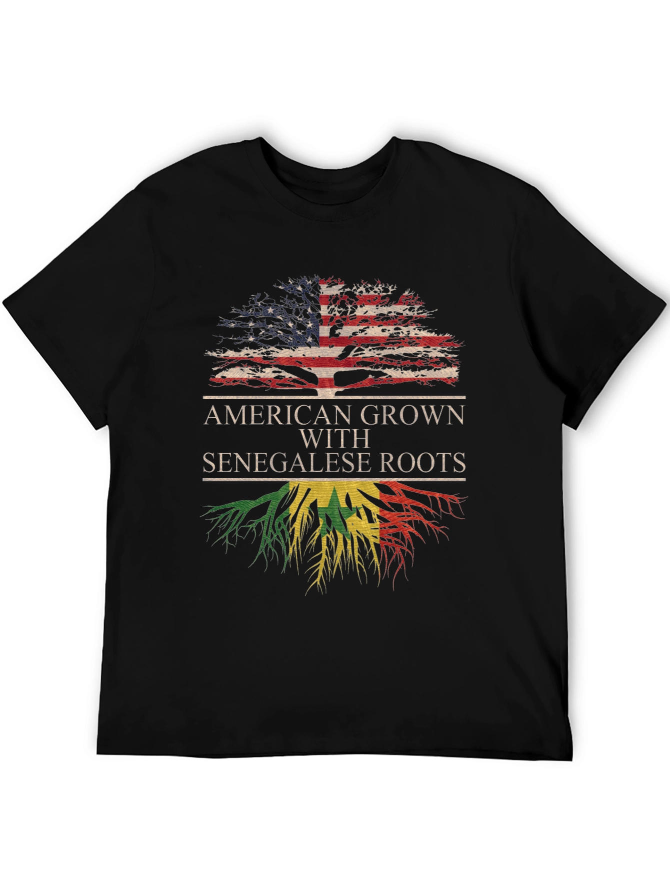 Camiseta Raíces Americanas y Senegalesas