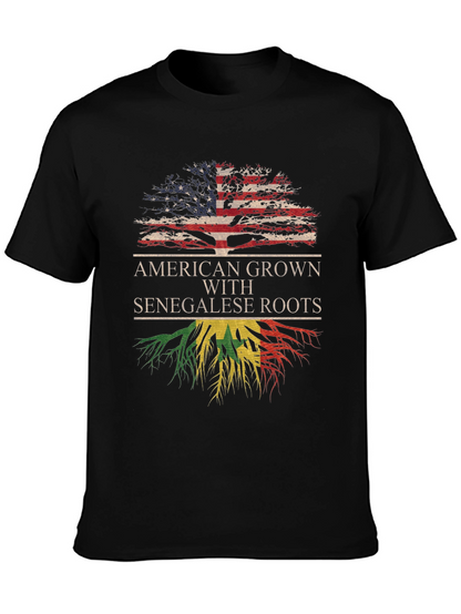 Camiseta Raíces Americanas y Senegalesas