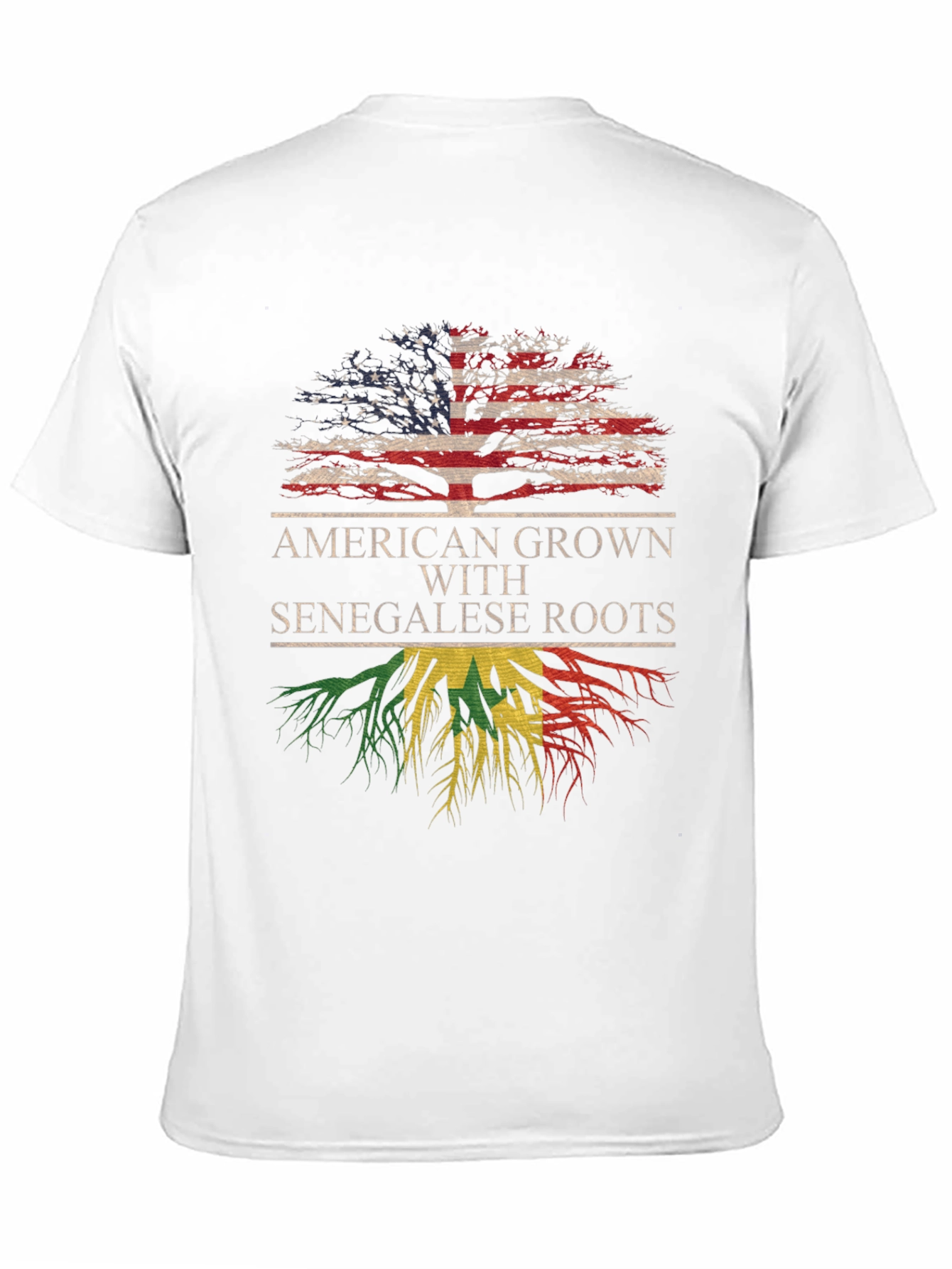 Camiseta Raíces Americanas y Senegalesas