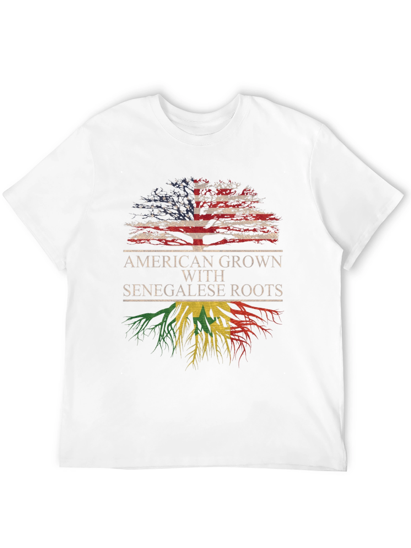 Camiseta Raíces Americanas y Senegalesas