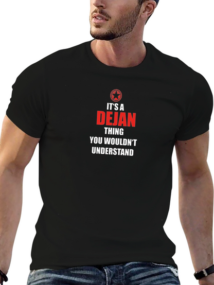 Camiseta Negra Es Cosa de Dejan
