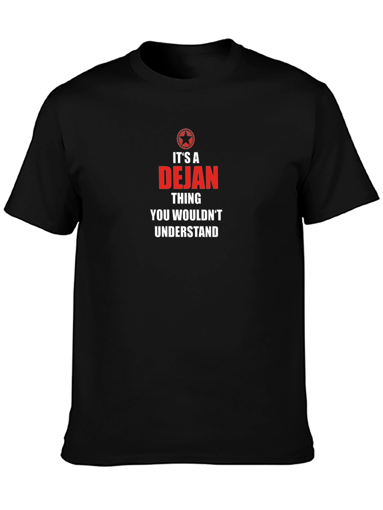 Camiseta Negra Es Cosa de Dejan