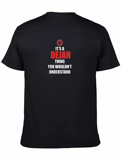 Camiseta Negra Es Cosa de Dejan