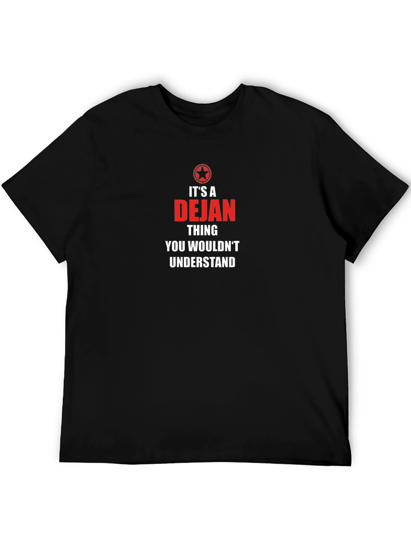 Camiseta Negra Es Cosa de Dejan