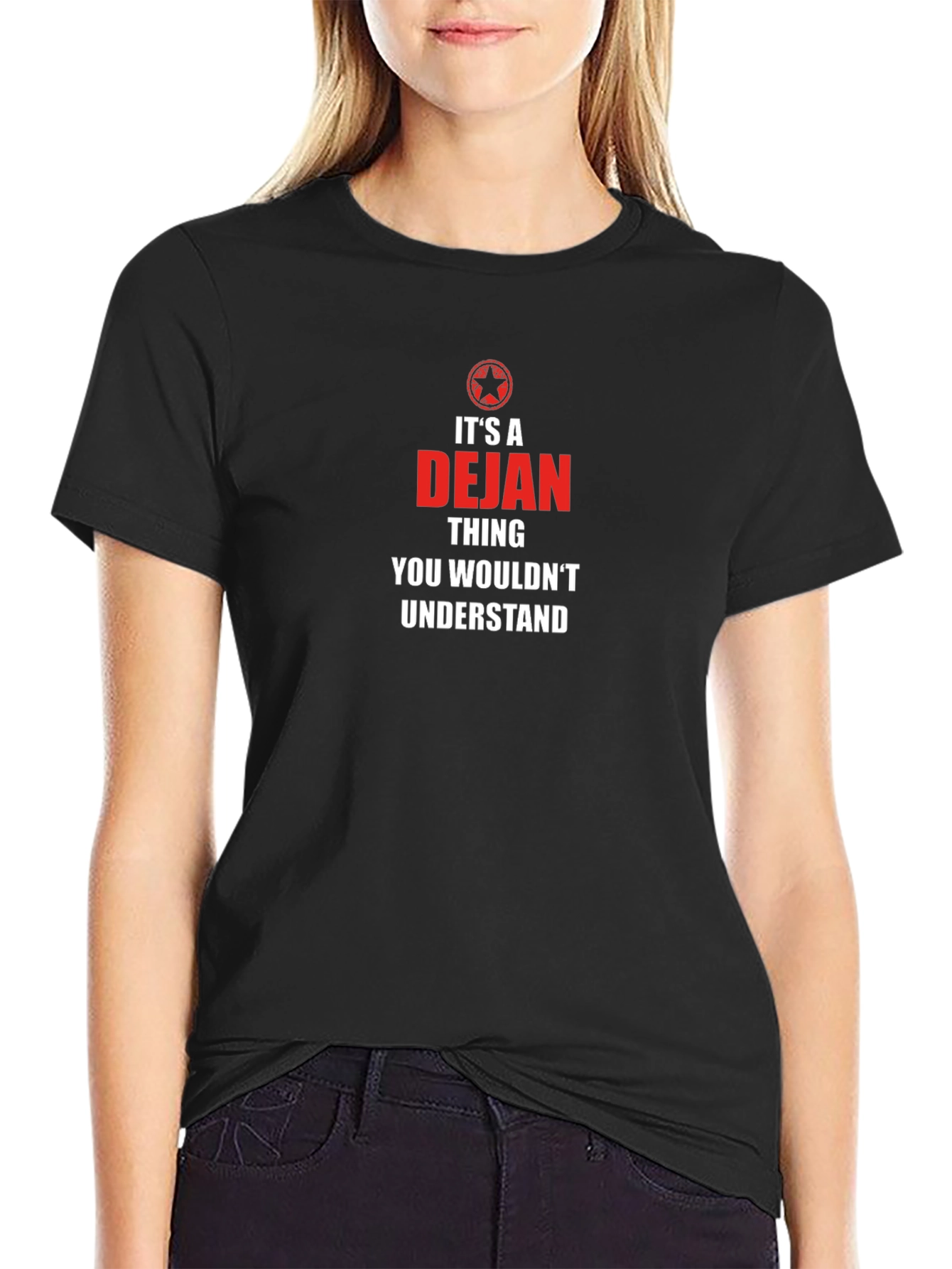 Camiseta Negra Es Cosa de Dejan